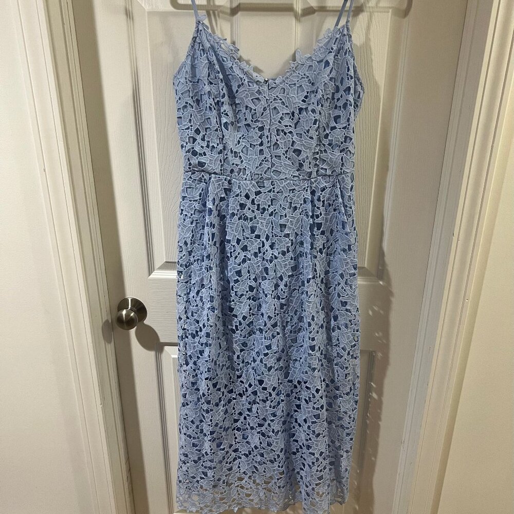 ASTR The Label - Blue Lace Midi Dress | NEVER WORN (XL/XXL)